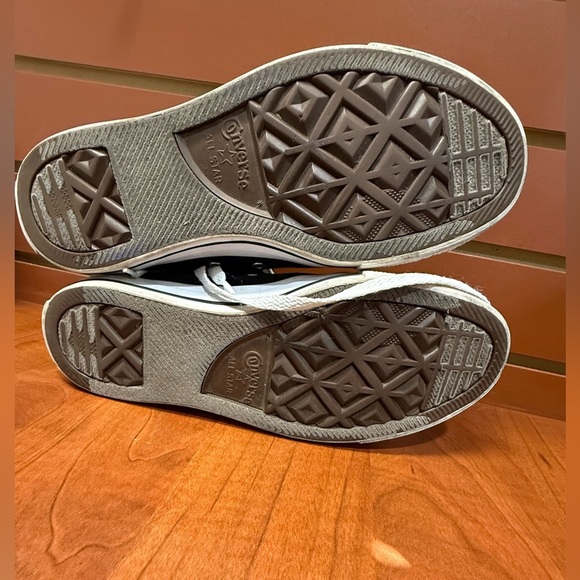 Converse Black and White High-Top Sneakers - Picture 9 of 10